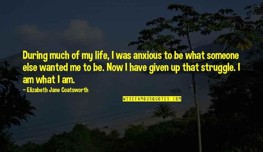 Stupidly Profound Quotes By Elizabeth Jane Coatsworth: During much of my life, I was anxious