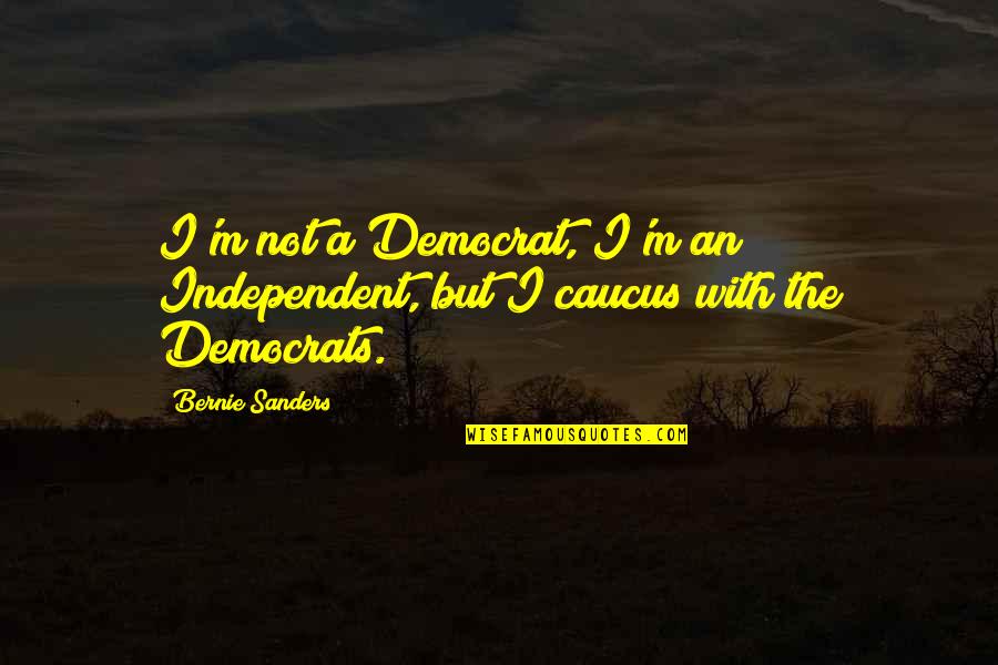 Sturlese Quotes By Bernie Sanders: I'm not a Democrat, I'm an Independent, but