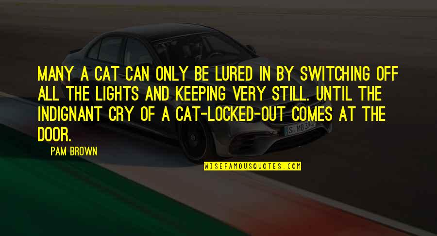 Sturms Wine Quotes By Pam Brown: Many a cat can only be lured in Sturms Wine Quotes By Pam Brown: Many a cat can only be lured in