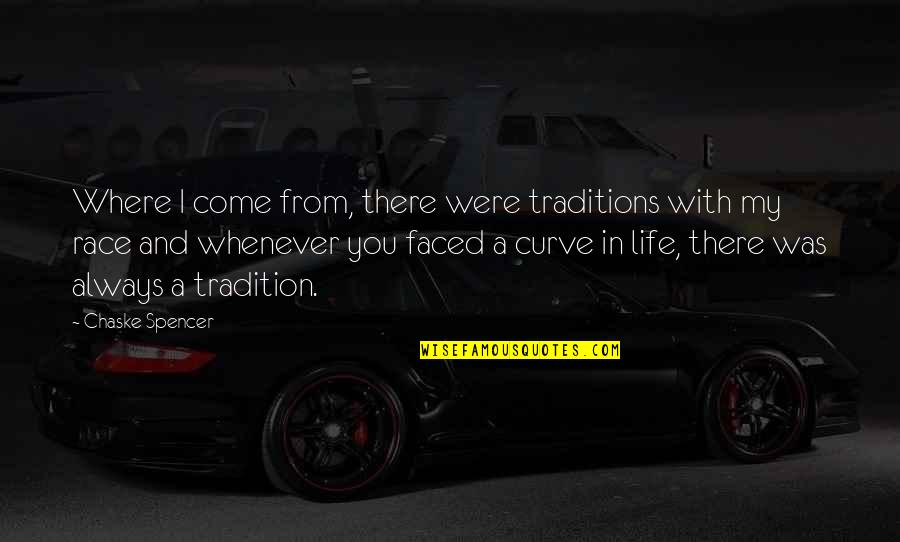 Stylez Barber Quotes By Chaske Spencer: Where I come from, there were traditions with Stylez Barber Quotes By Chaske Spencer: Where I come from, there were traditions with
