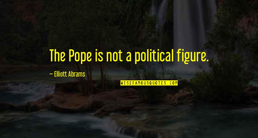 Sublime Life Quotes By Elliott Abrams: The Pope is not a political figure.