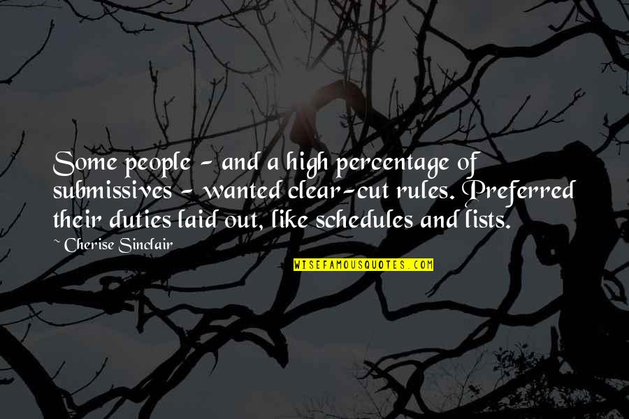 Submissives Quotes By Cherise Sinclair: Some people - and a high percentage of