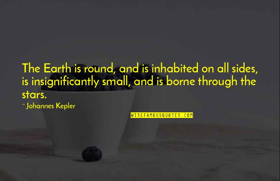 Substitute Mom Quotes By Johannes Kepler: The Earth is round, and is inhabited on