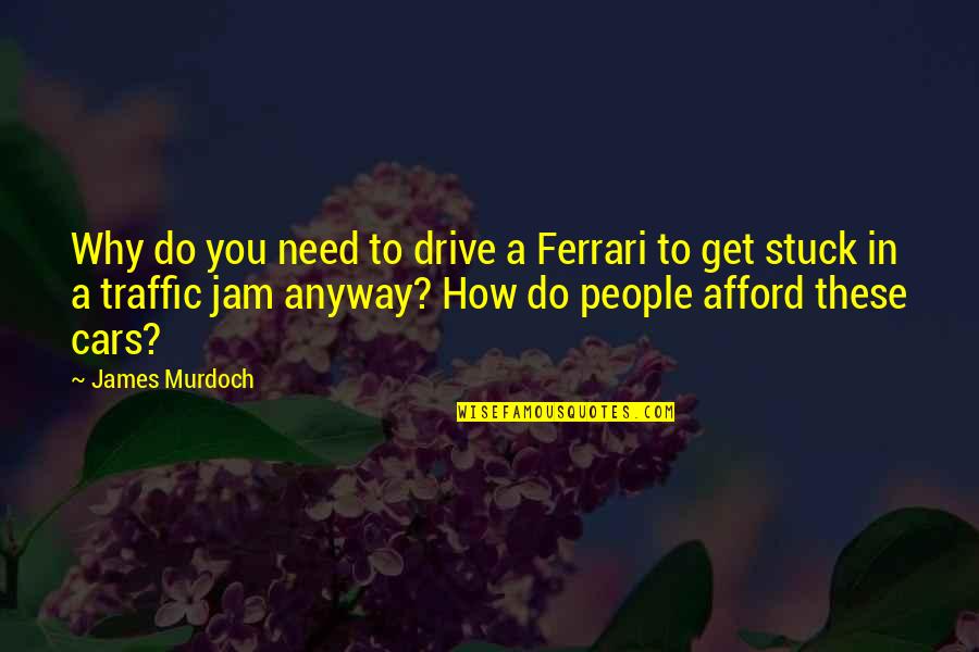 Subtle Betrayal Quotes By James Murdoch: Why do you need to drive a Ferrari