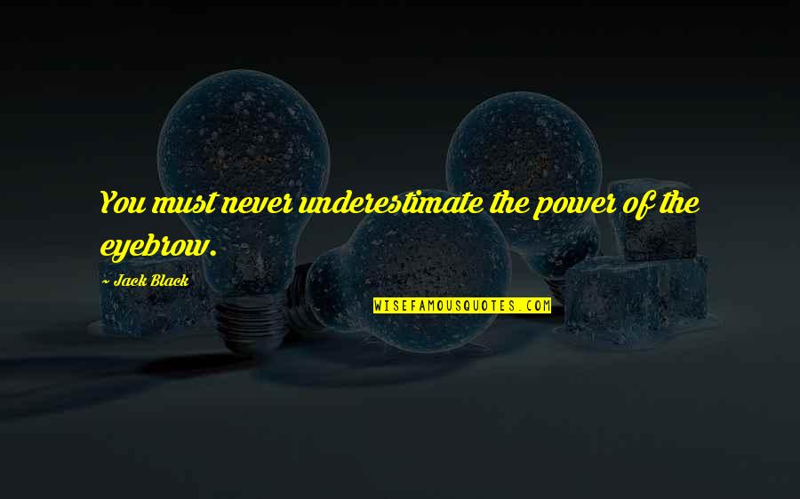 Succeed Quietly Quotes By Jack Black: You must never underestimate the power of the