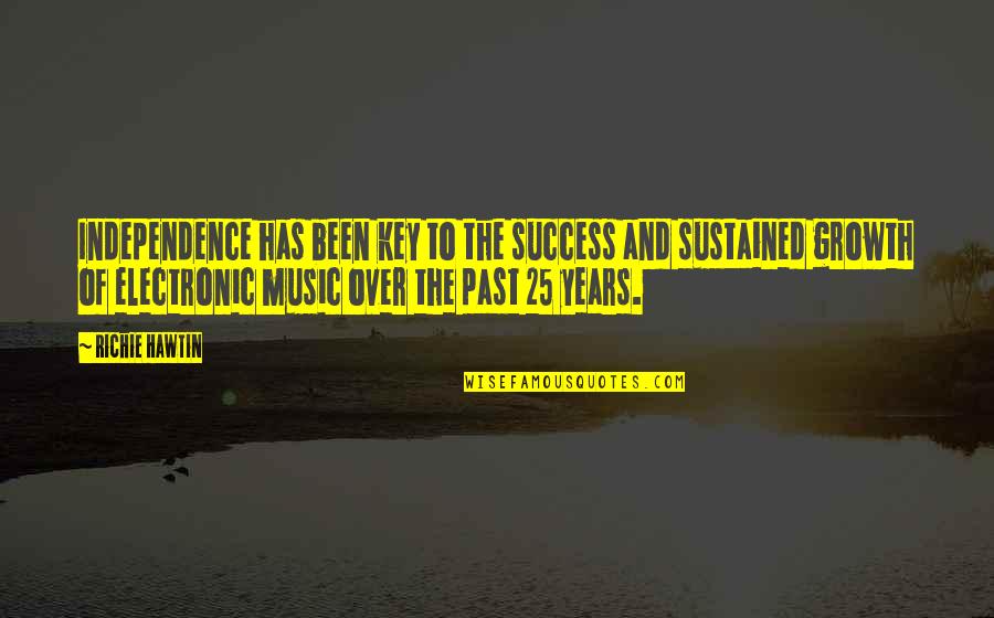 Success And Growth Quotes By Richie Hawtin: Independence has been key to the success and