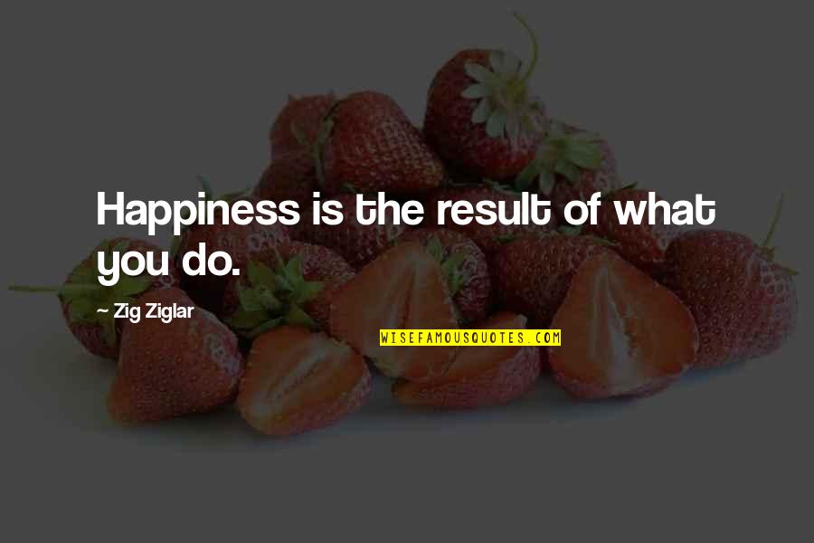 Success In School Quotes By Zig Ziglar: Happiness is the result of what you do. Success In School Quotes By Zig Ziglar: Happiness is the result of what you do.