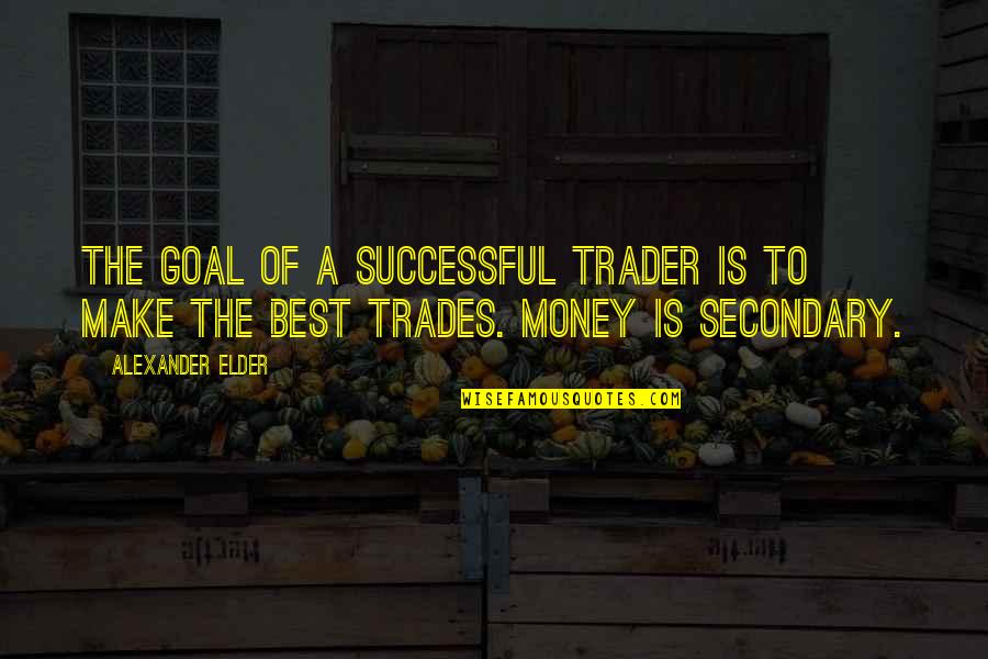 Successful Trader Quotes By Alexander Elder: The goal of a successful trader is to