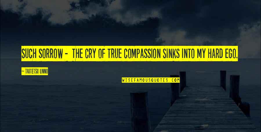 Such True Quotes By Taitetsu Unno: Such sorrow - The cry of true compassion