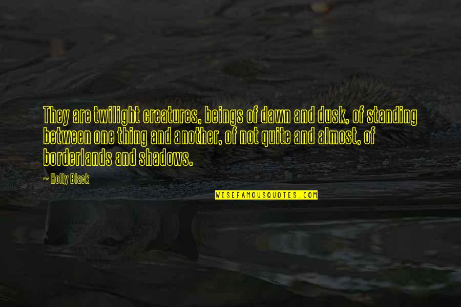 Suchao Pongwilais Age Quotes By Holly Black: They are twilight creatures, beings of dawn and