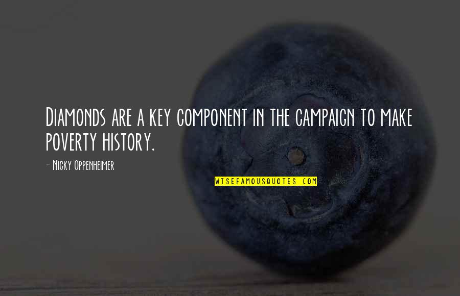 Sucsess Quotes By Nicky Oppenheimer: Diamonds are a key component in the campaign Sucsess Quotes By Nicky Oppenheimer: Diamonds are a key component in the campaign