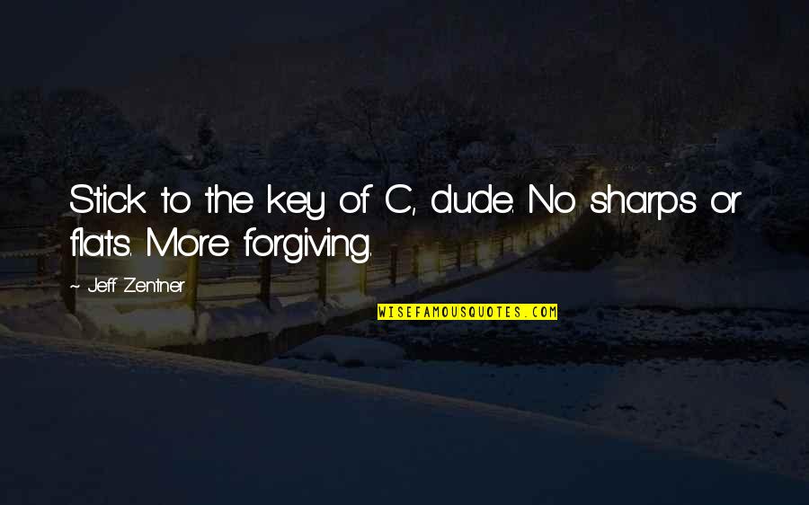 Sudanafoogonline Quotes By Jeff Zentner: Stick to the key of C, dude. No
