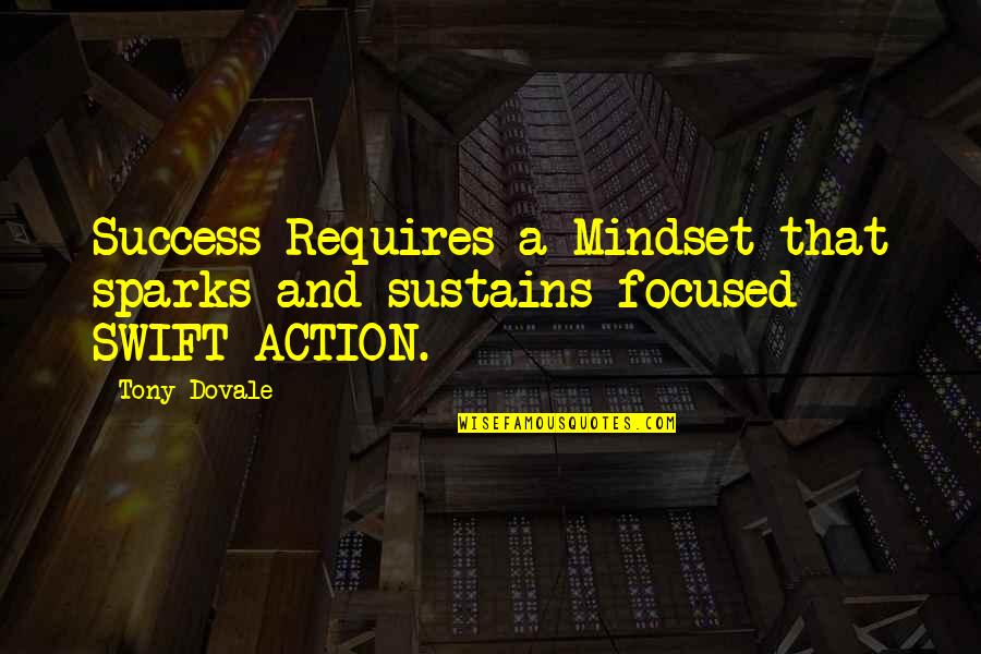 Sudden Change In Relationship Quotes By Tony Dovale: Success Requires a Mindset that sparks and sustains