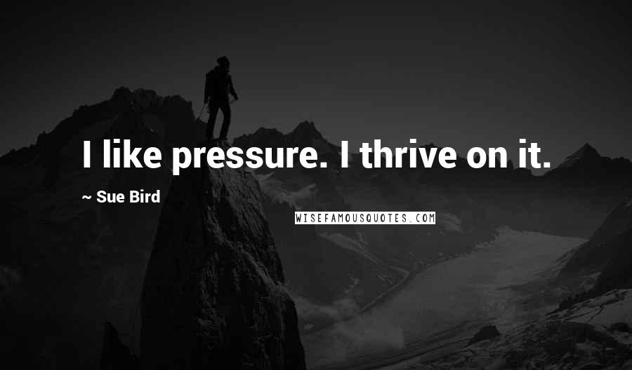 Sue Bird quotes: I like pressure. I thrive on it.