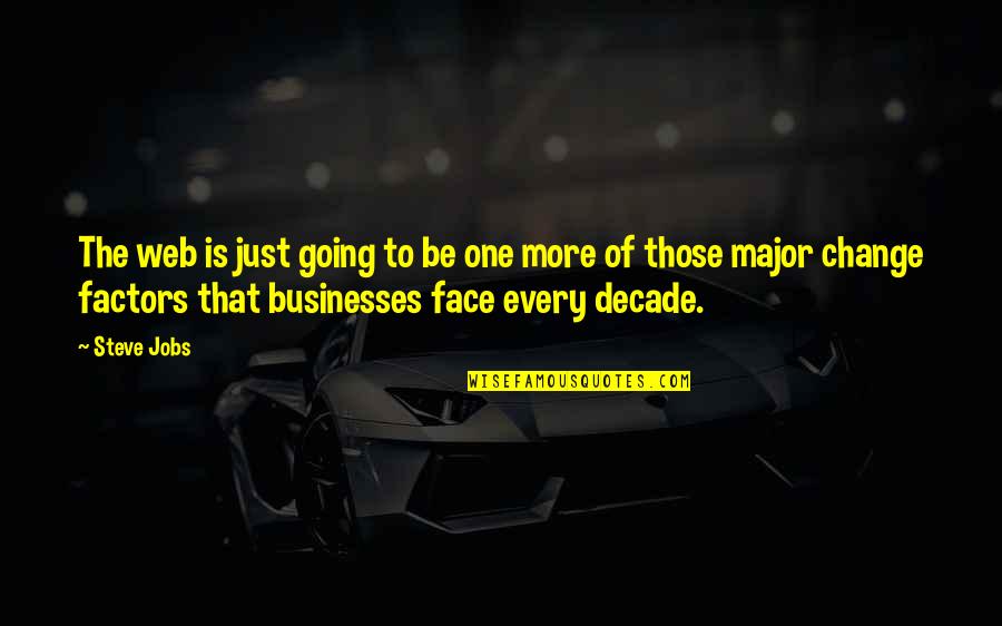 Sueurs Excessives Quotes By Steve Jobs: The web is just going to be one Sueurs Excessives Quotes By Steve Jobs: The web is just going to be one