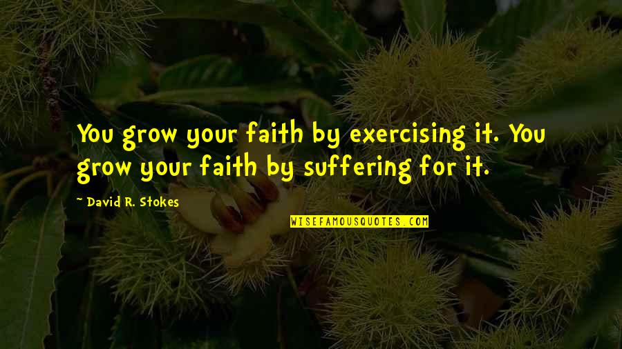 Suffering And Faith Quotes By David R. Stokes: You grow your faith by exercising it. You