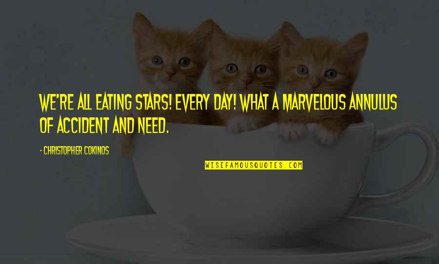 Suffisamment Quotes By Christopher Cokinos: We're all eating stars! Every day! What a Suffisamment Quotes By Christopher Cokinos: We're all eating stars! Every day! What a