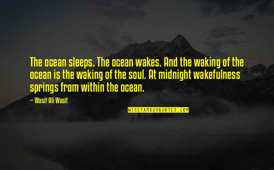 Sufi Mysticism Quotes By Wasif Ali Wasif: The ocean sleeps. The ocean wakes. And the