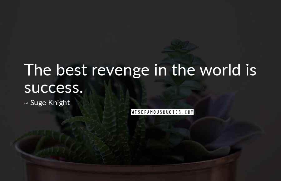 Suge Knight quotes: The best revenge in the world is success.