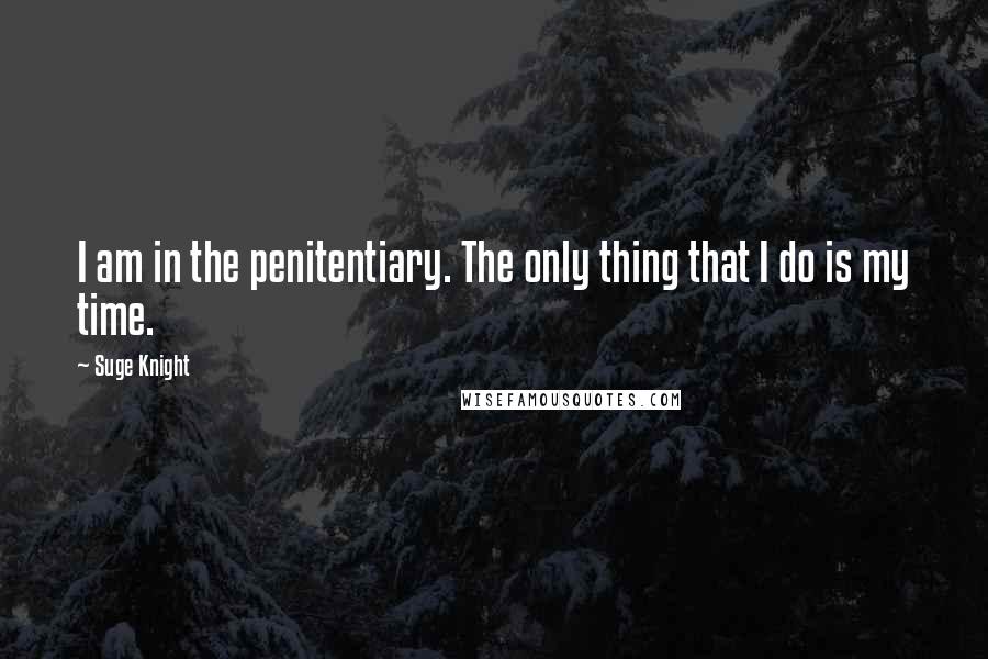 Suge Knight quotes: I am in the penitentiary. The only thing that I do is my time.