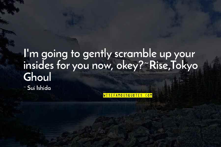 Sui's Quotes By Sui Ishida: I'm going to gently scramble up your insides