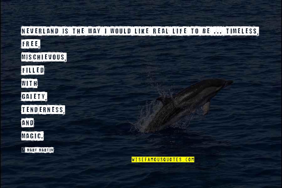 Sukamto Pendekatan Quotes By Mary Martin: Neverland is the way I would like real Sukamto Pendekatan Quotes By Mary Martin: Neverland is the way I would like real
