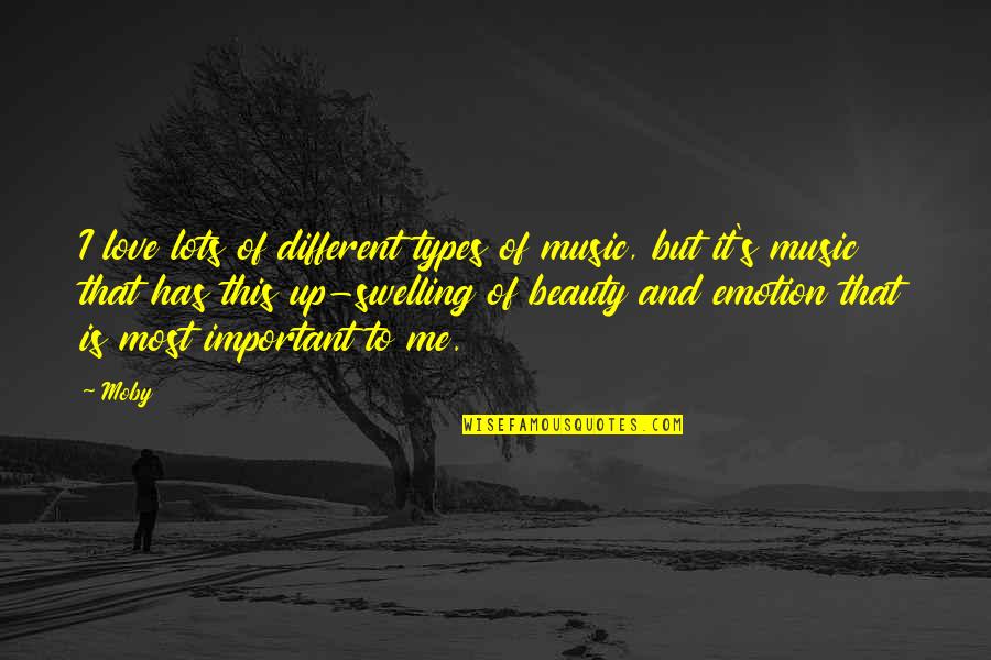Sulastrie Quotes By Moby: I love lots of different types of music,