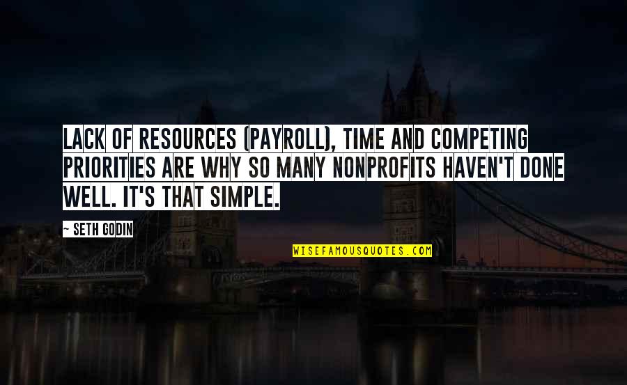 Sullenger Home Quotes By Seth Godin: Lack of resources (payroll), time and competing priorities Sullenger Home Quotes By Seth Godin: Lack of resources (payroll), time and competing priorities