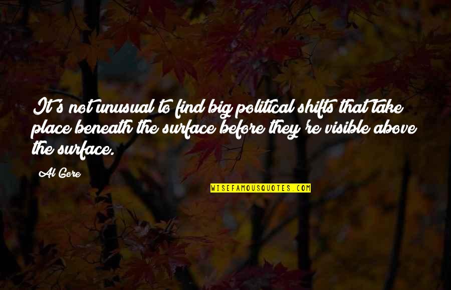 Sumerian Tablets Quotes By Al Gore: It's not unusual to find big political shifts