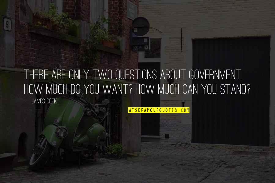 Summer And Sisters Quotes By James Cook: There are only two questions about government. How