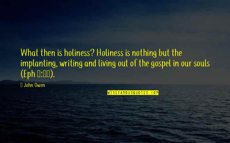 Summer Feels Good Quotes By John Owen: What then is holiness? Holiness is nothing but Summer Feels Good Quotes By John Owen: What then is holiness? Holiness is nothing but