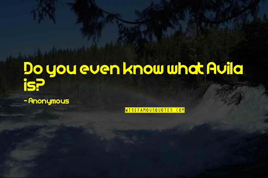 Summer Perfume Quotes By Anonymous: Do you even know what Avila is? Summer Perfume Quotes By Anonymous: Do you even know what Avila is?