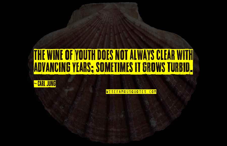 Summer Solace Quotes By Carl Jung: The wine of youth does not always clear