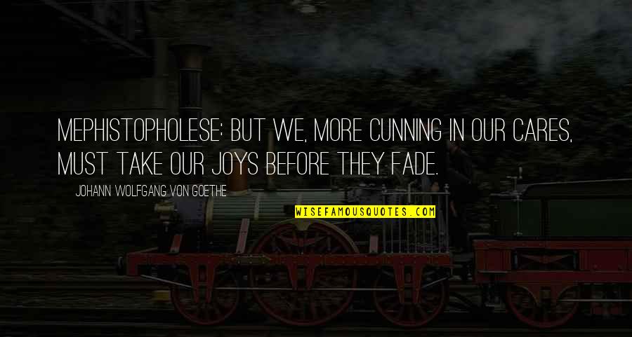 Summertime Sayings Quotes By Johann Wolfgang Von Goethe: Mephistopholese: But we, more cunning in our cares, Summertime Sayings Quotes By Johann Wolfgang Von Goethe: Mephistopholese: But we, more cunning in our cares,