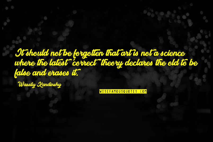 Sumpf Mtg Quotes By Wassily Kandinsky: It should not be forgotten that art is Sumpf Mtg Quotes By Wassily Kandinsky: It should not be forgotten that art is
