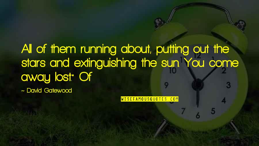 Sun And Stars Quotes By David Gatewood: All of them running about, putting out the