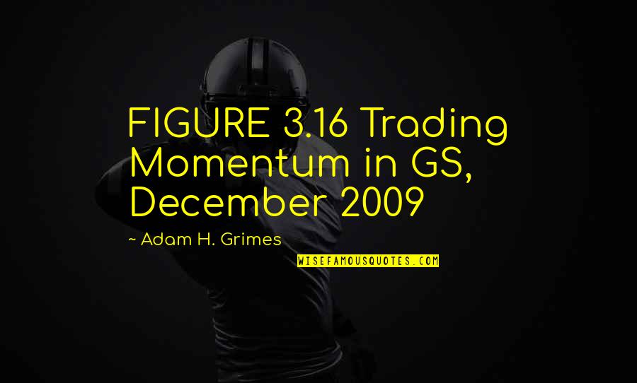 Sunday Blessings Bible Quotes By Adam H. Grimes: FIGURE 3.16 Trading Momentum in GS, December 2009