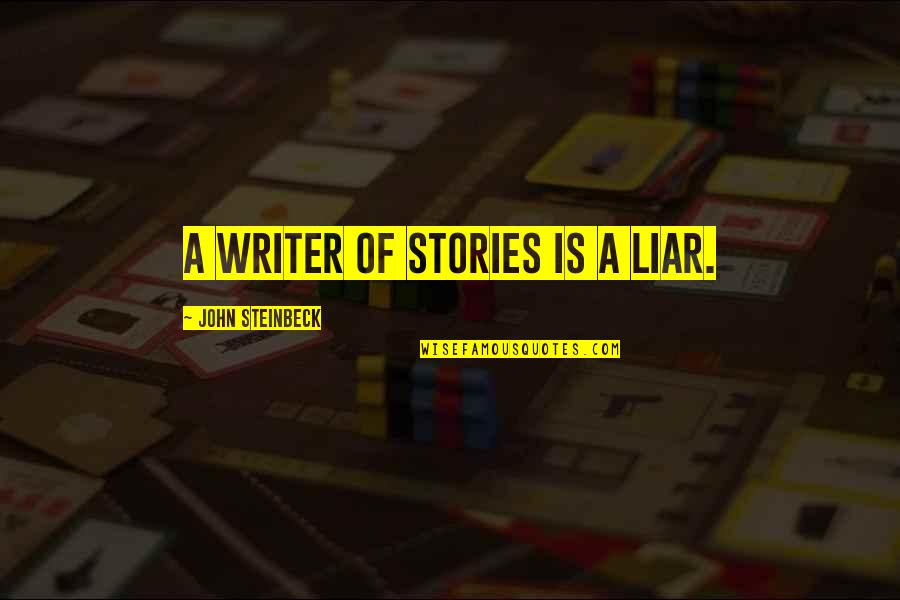 Sunday Is For Shopping Quotes By John Steinbeck: A writer of stories is a liar. Sunday Is For Shopping Quotes By John Steinbeck: A writer of stories is a liar.