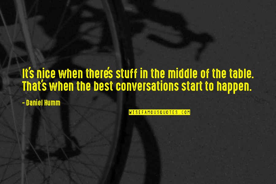 Sunder And Mirage Love Quotes By Daniel Humm: It's nice when there's stuff in the middle