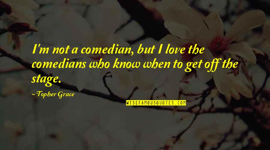 Sundresses For The Beach Quotes By Topher Grace: I'm not a comedian, but I love the