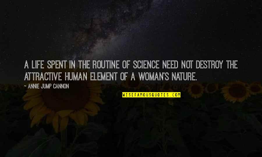 Sunsavory Quotes By Annie Jump Cannon: A life spent in the routine of science Sunsavory Quotes By Annie Jump Cannon: A life spent in the routine of science