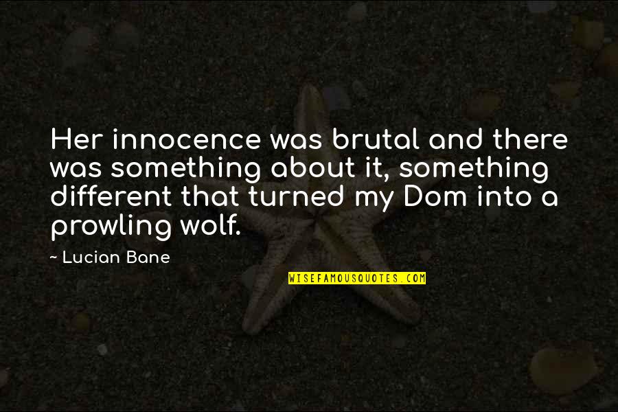 Suntan Movie Quotes By Lucian Bane: Her innocence was brutal and there was something