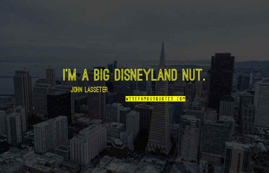 Super Consumers Energy Quotes By John Lasseter: I'm a big Disneyland nut.