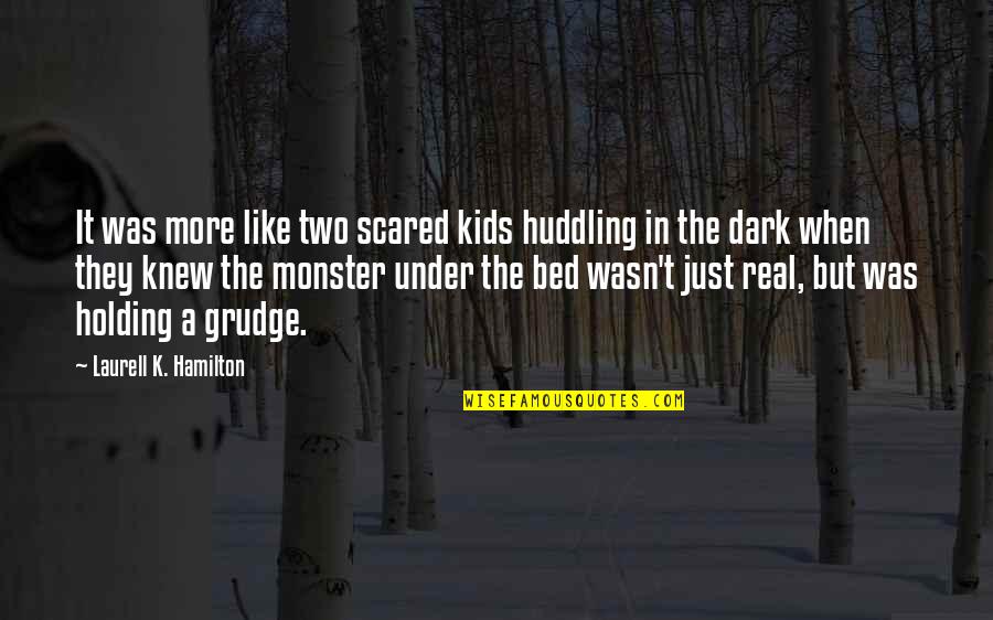 Super Emotional Love Quotes By Laurell K. Hamilton: It was more like two scared kids huddling