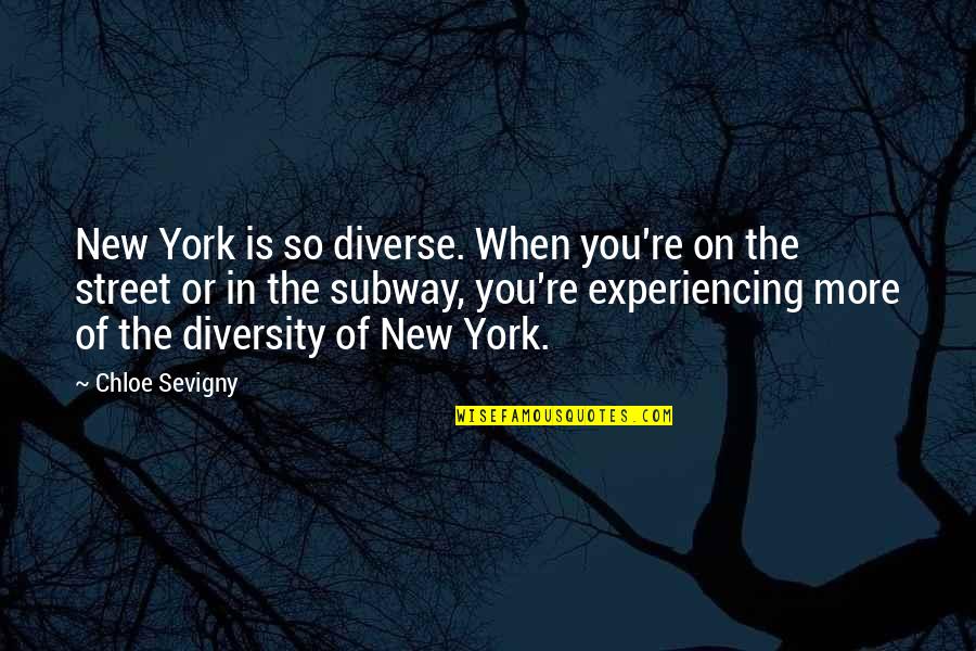 Super Troopers Moustache Quotes By Chloe Sevigny: New York is so diverse. When you're on Super Troopers Moustache Quotes By Chloe Sevigny: New York is so diverse. When you're on