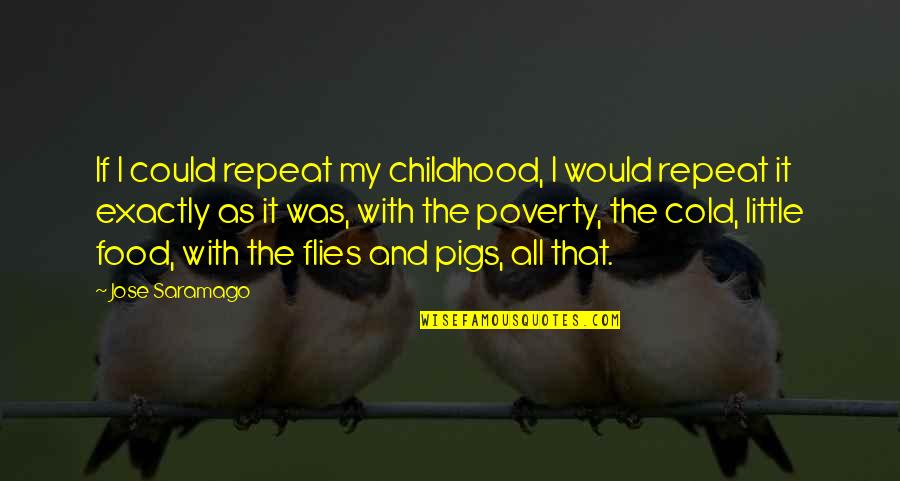 Superbabies Quotes By Jose Saramago: If I could repeat my childhood, I would