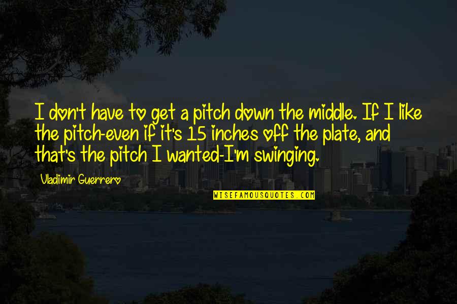 Superbeasto Ending Quotes By Vladimir Guerrero: I don't have to get a pitch down Superbeasto Ending Quotes By Vladimir Guerrero: I don't have to get a pitch down