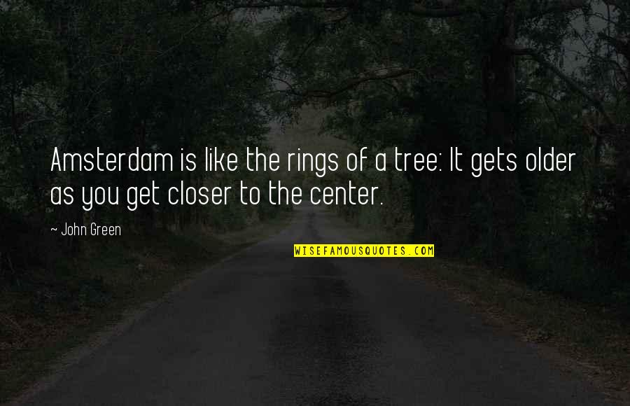 Supercool Quotes By John Green: Amsterdam is like the rings of a tree: