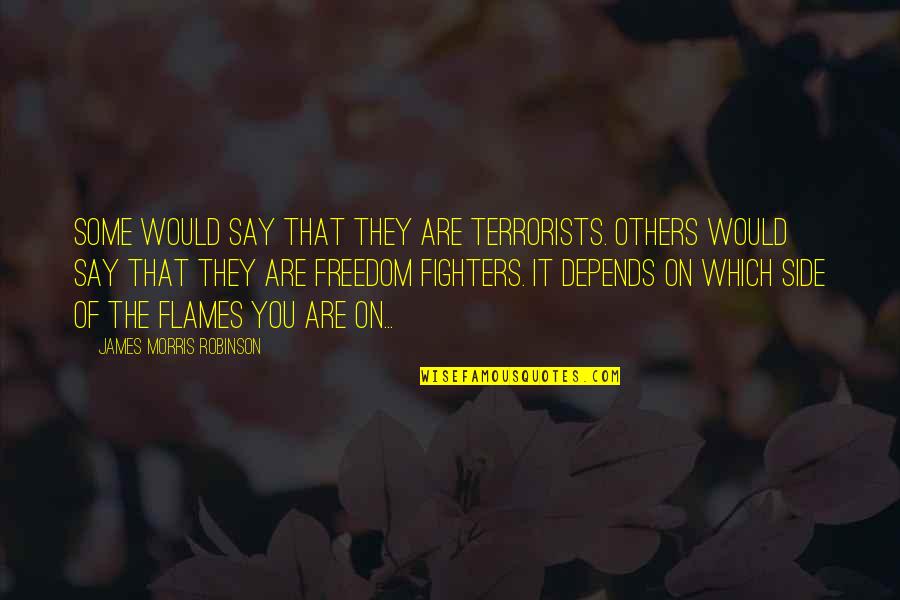 Superfit Treadmills Quotes By James Morris Robinson: Some would say that they are terrorists. Others