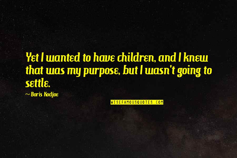 Supplements Quotes By Boris Kodjoe: Yet I wanted to have children, and I